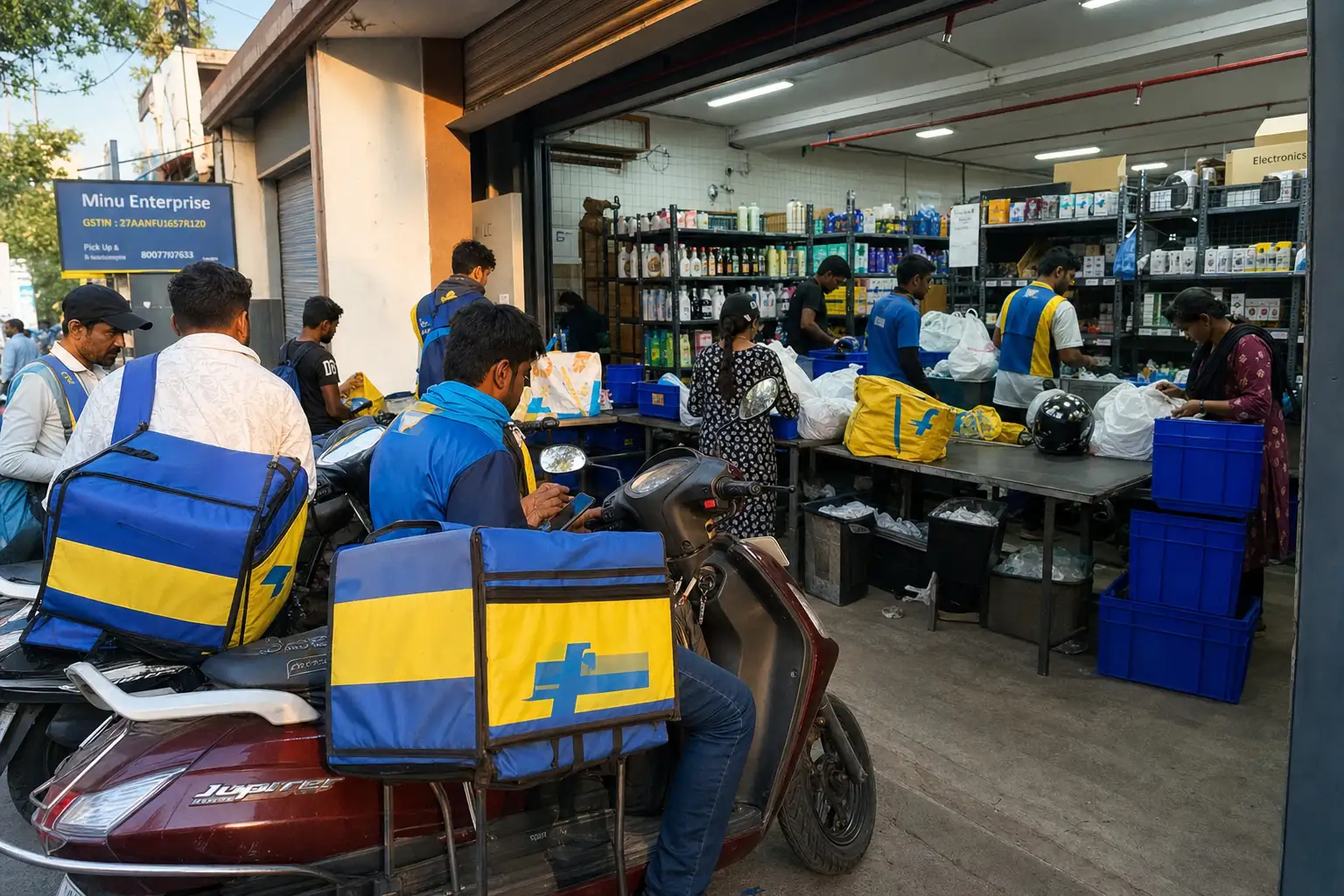Flipkart 快商中心破千,印度电商战场正从“送菜”变成基础设施竞赛