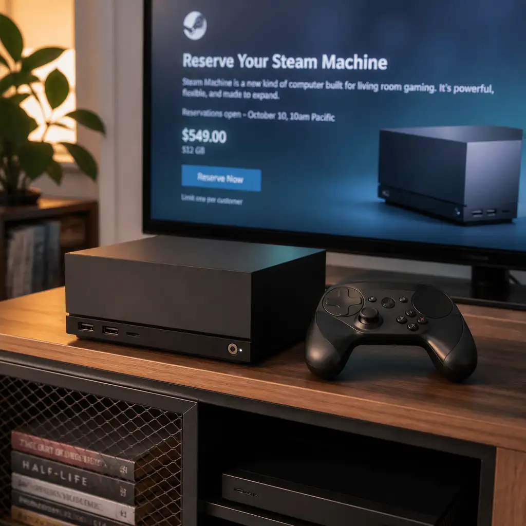 Steam Machine 预约开启:先抽签排队,抽中后才有 72 小时购买