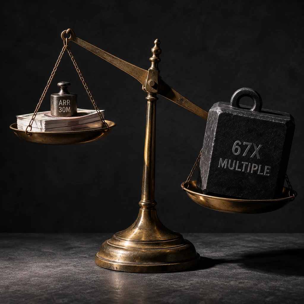 3000万美元营收承载67倍估值溢价让谈判严重失衡(示意图)