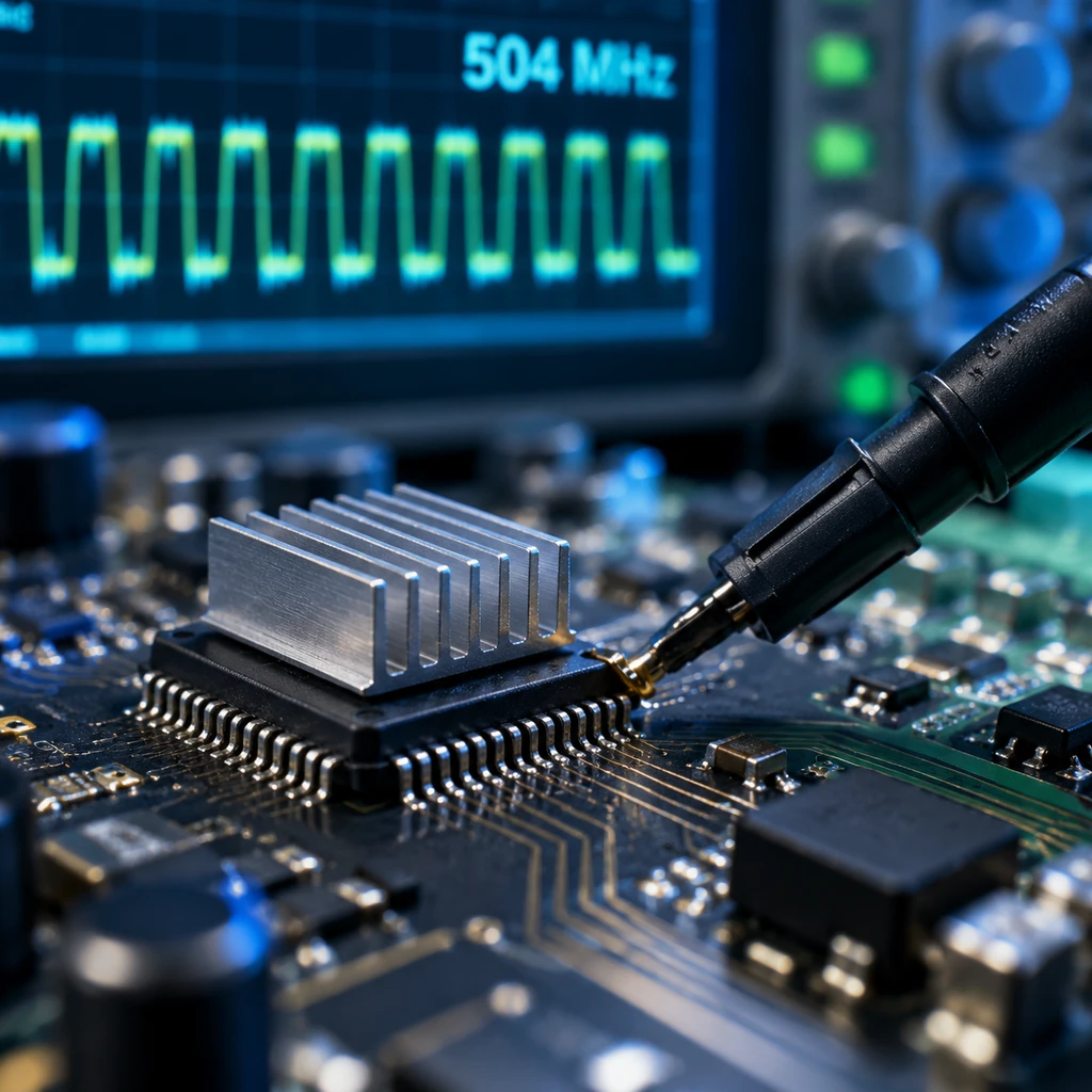 芯片虽超频至504MHz,但指令执行仍受制于外挂内存带宽