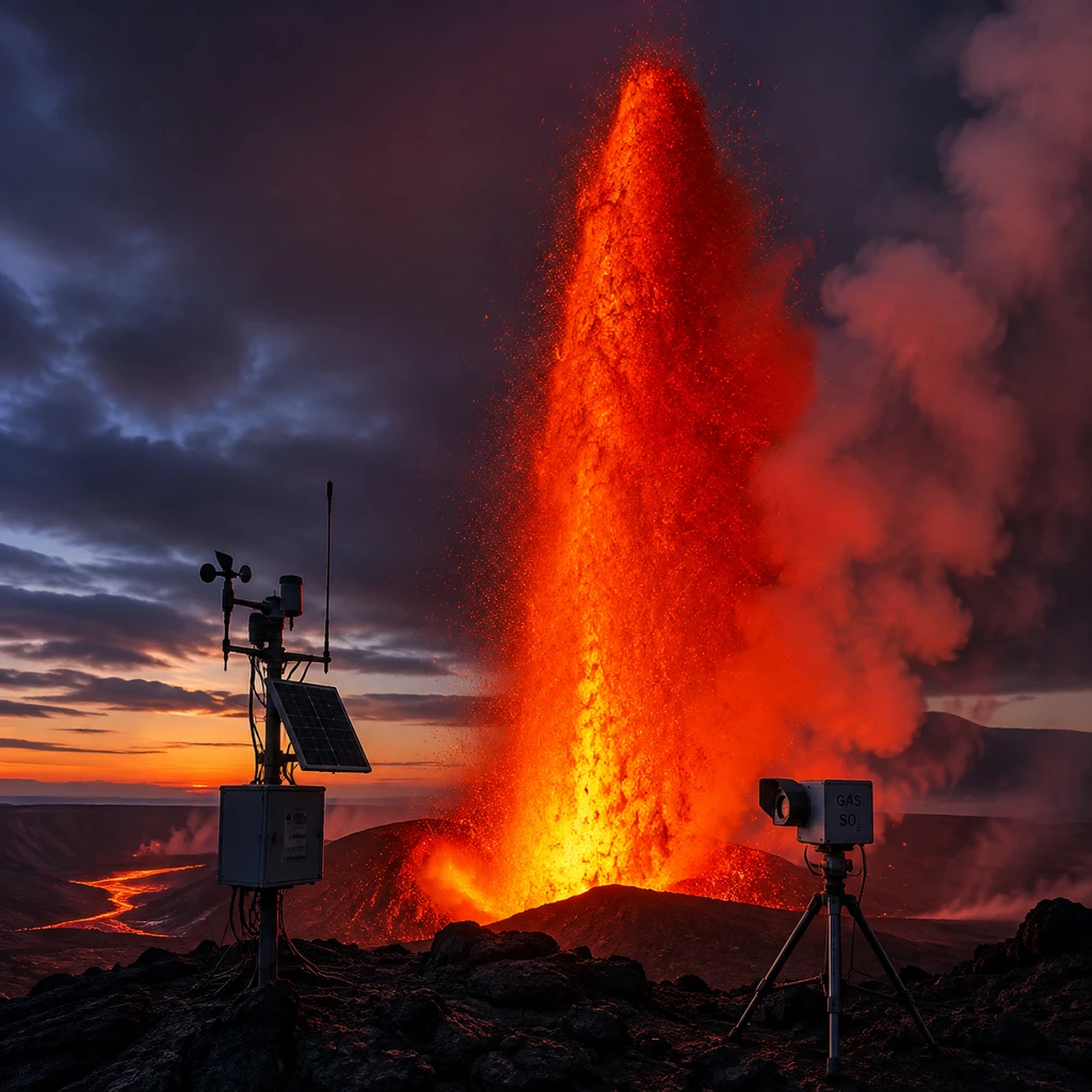Kilauea火山打破54次喷发纪录，USGS倾斜仪模型在400米极端火柱前失效