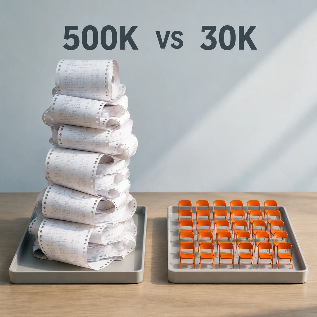 50万应用内弹窗曝光量与3万脱产培训指标的悬殊反差(示意图)
