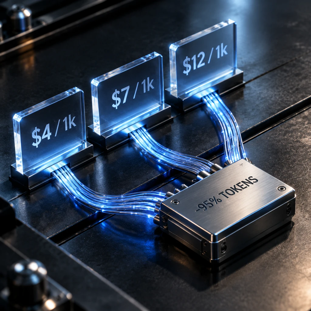 新引擎推出三档阶梯定价并主打 Token 削减机制(示意图)