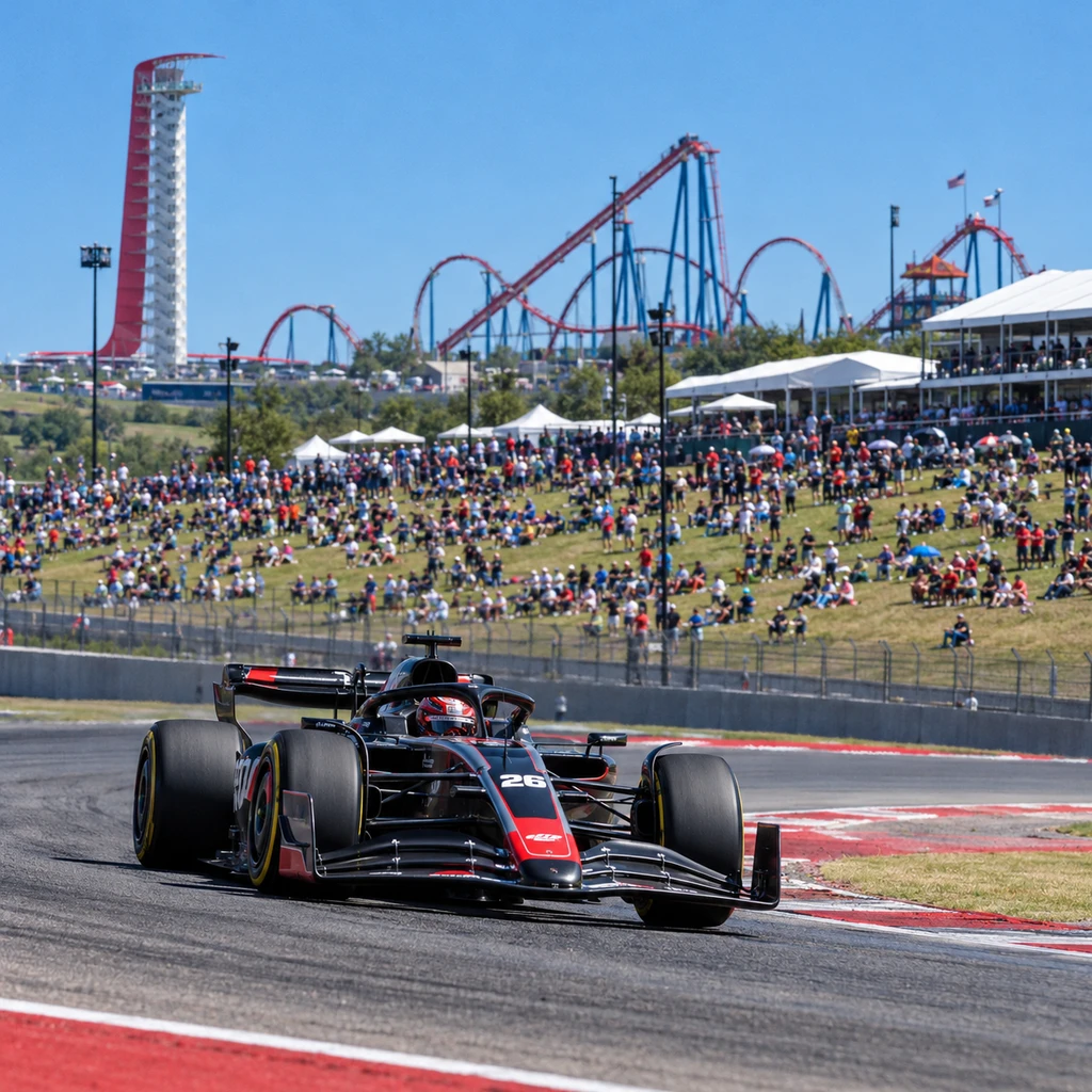 Audi F1首季得州受挫,美洲赛道靠355美元门票与过山车自救