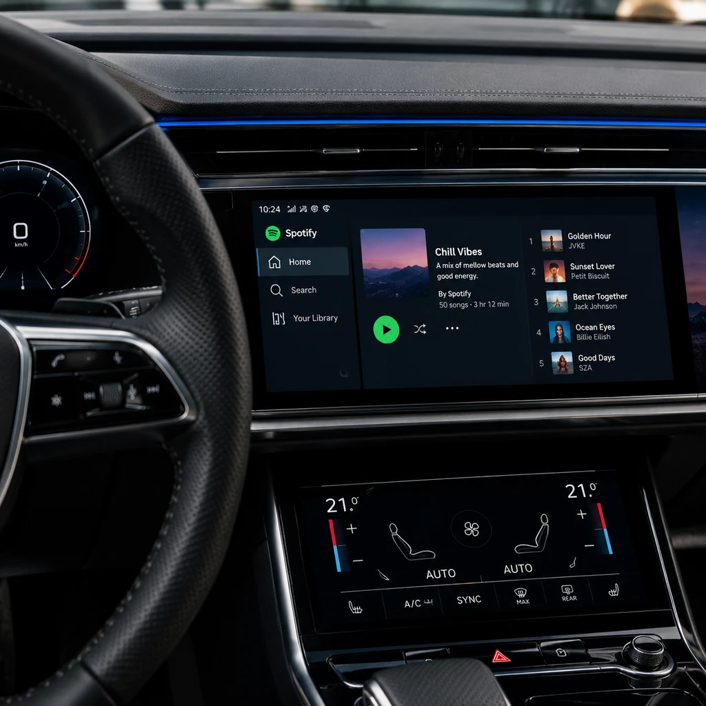 Spotify 与 Audi 联手推首个原生车载 App 覆盖 47 国市场但离线短板待解