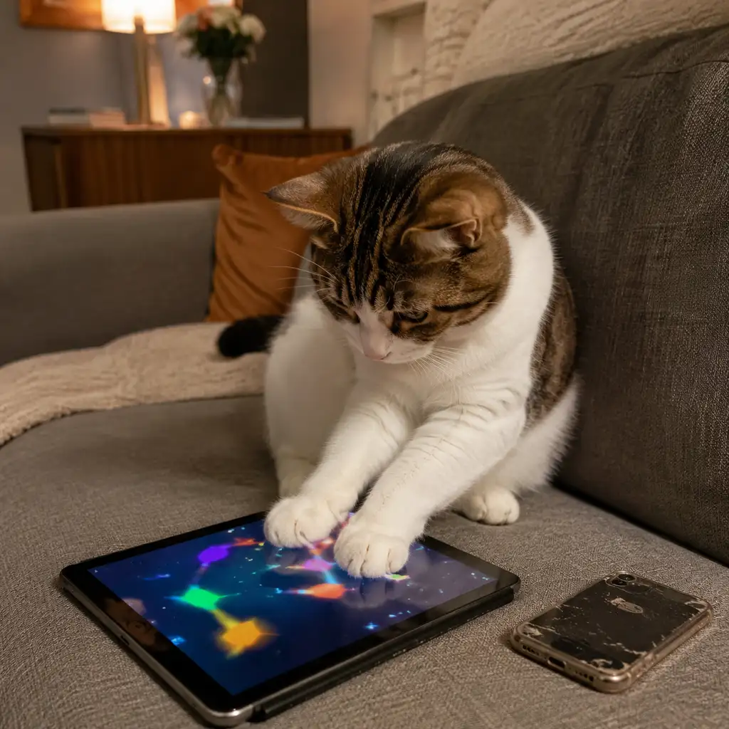 猫也成了iPad kid,兽医却没这么乐观