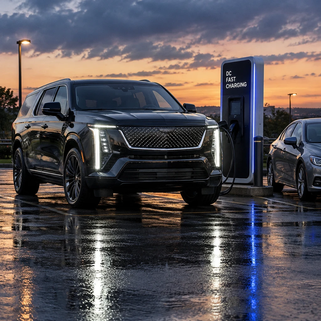 Cadillac Escalade IQ 实测：205度电池重达9046磅，开进卡车法规盲区