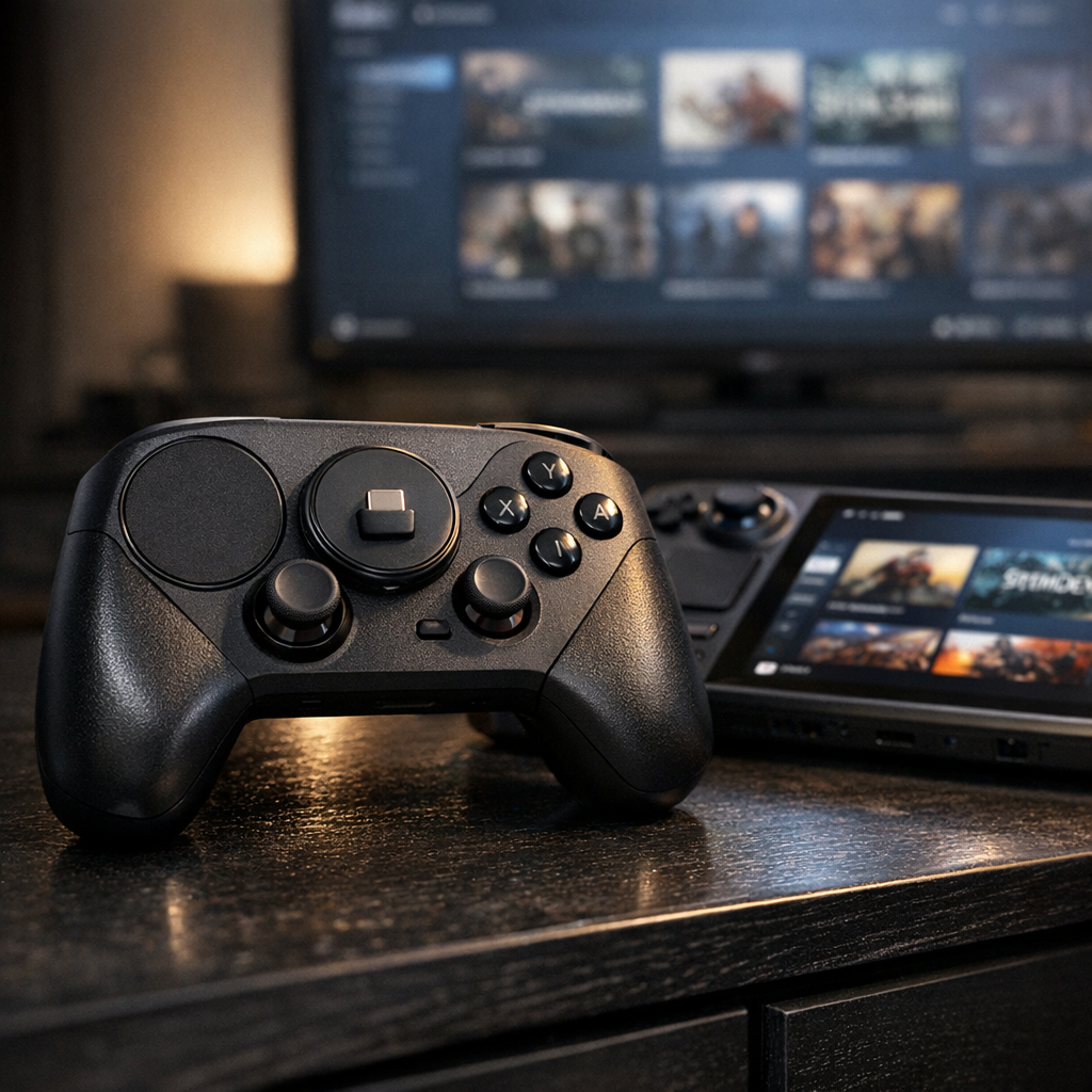 Steam Controller 99 美元评测出炉：Valve 的客厅梦，贵在那块“怪地方”