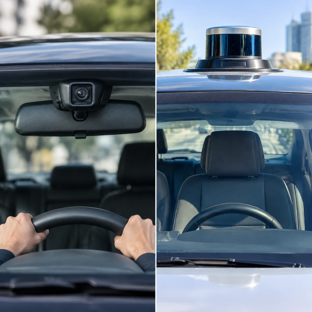 辅助系统只帮人踩刹车，无人出租车连驾驶座都是空的