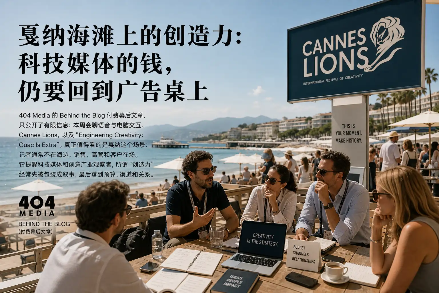 戛纳海滩上的创造力:科技媒体的钱,仍要回到广告桌上