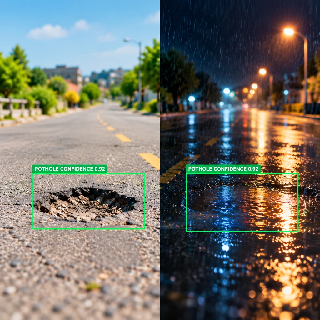 晴天精准识别的算法,在雨夜积水倒影中频繁发生误报