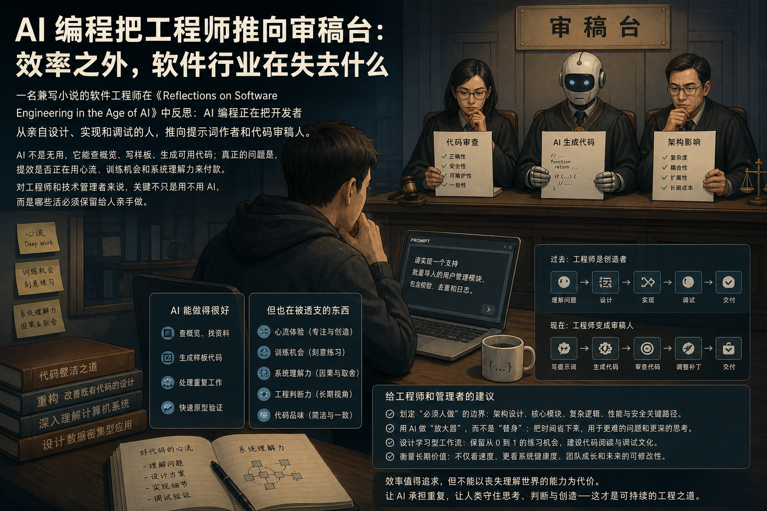 AI 编程把工程师推向审稿台：效率之外，软件行业在失去什么
