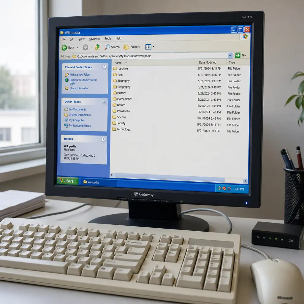 把维基百科装进 Windows XP 文件夹，Wikipedia File Explorer 好玩但不该被神化
