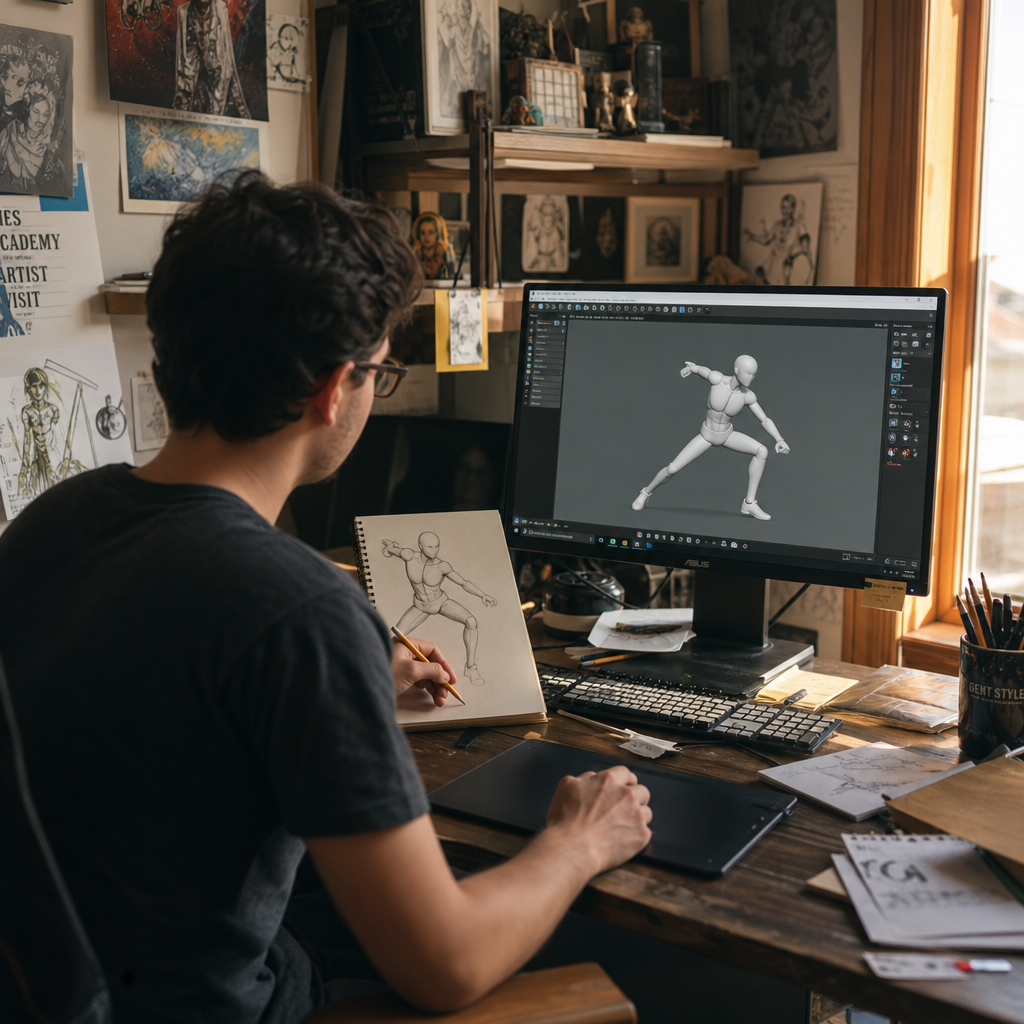 SetPose：免费的 3D 姿势工具，真正降低了绘画参考门槛吗