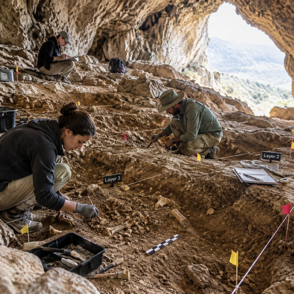 Shanidar Cave 7.5万年骸骨现身：这不是最早谋杀，而是木矛穿胸的史前切片