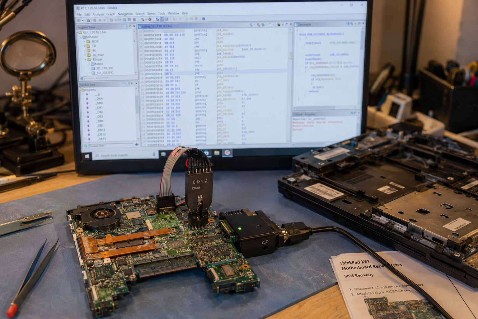 AI 把 ThinkPad X61 跑上 coreboot：固件逆向变快了，审查更贵了