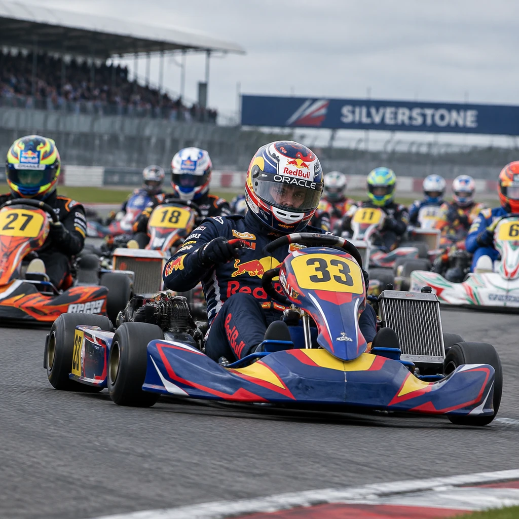Red Bull策划Max vs 100卡丁车秀：Verstappen首圈超64人提前终结悬念