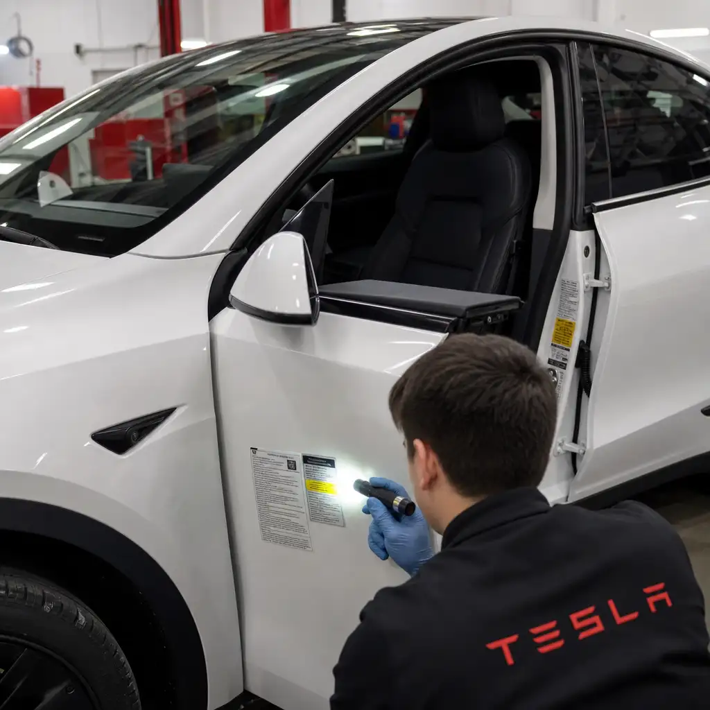 特斯拉召回 14575 辆 Model Y:这次 OTA 救不了一张贴纸