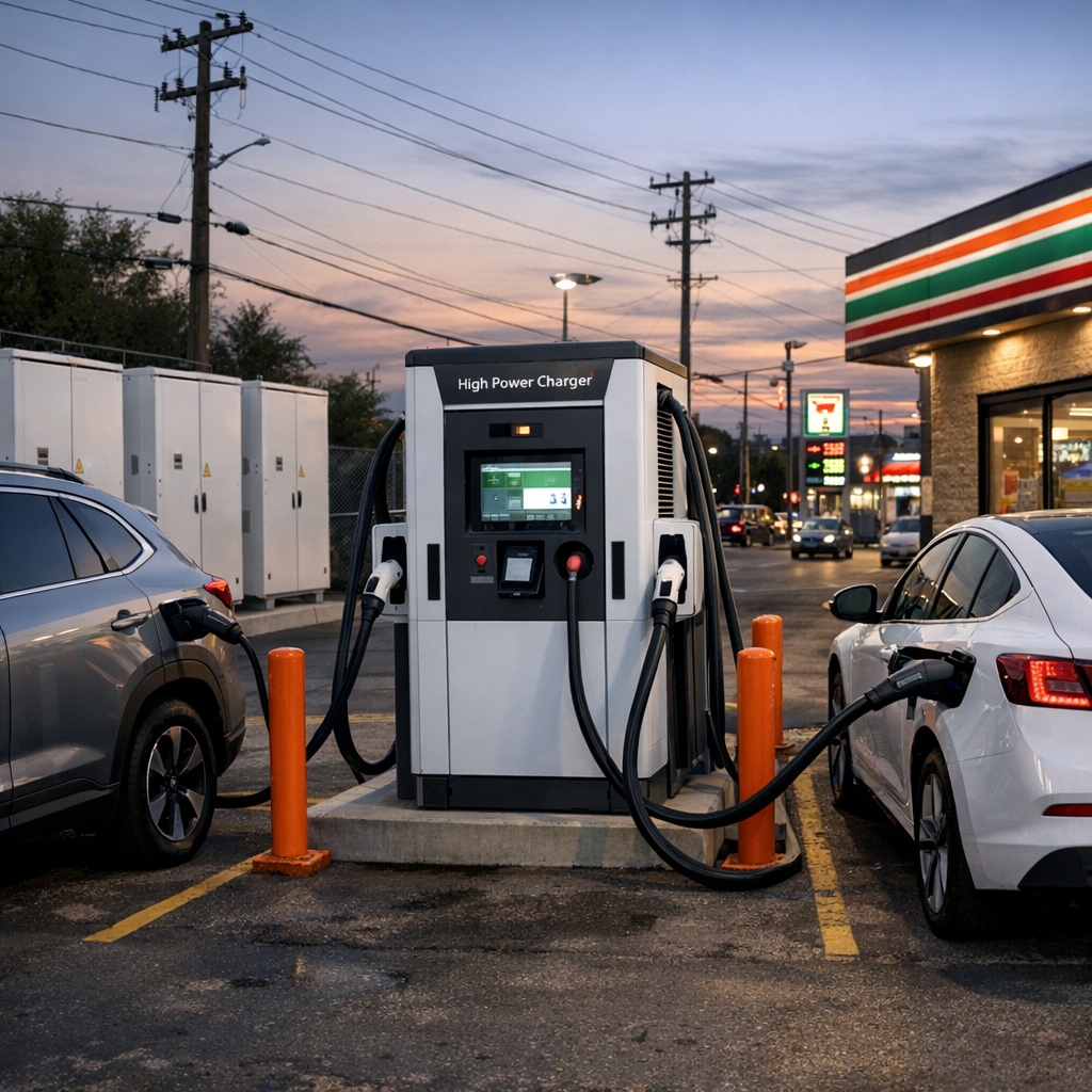 ChargePoint推600kW快充:值钱的不只是更猛,而是美国终于开始学着把高功率桩装进去