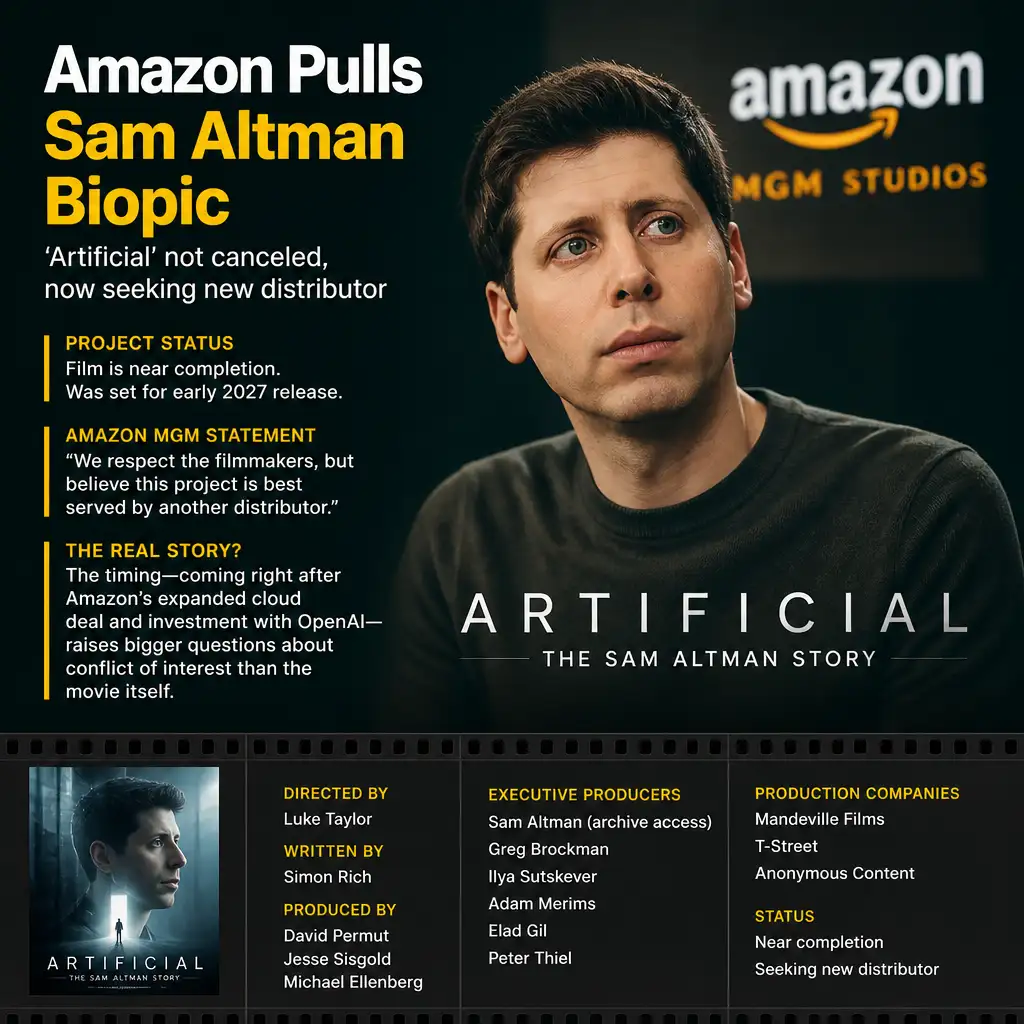 Amazon撤下奥特曼传记片:电影没取消,麻烦在发行名单上