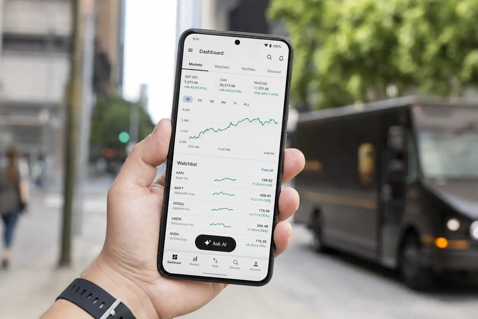 Google Finance 20 年后补上安卓 App,AI 让它开始像个理财助手