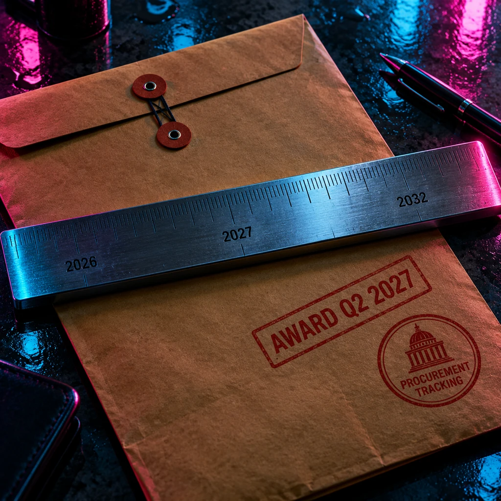 ERO ONE 采购按规划推进,预计于 2027 财年正式完成授标(示意图)