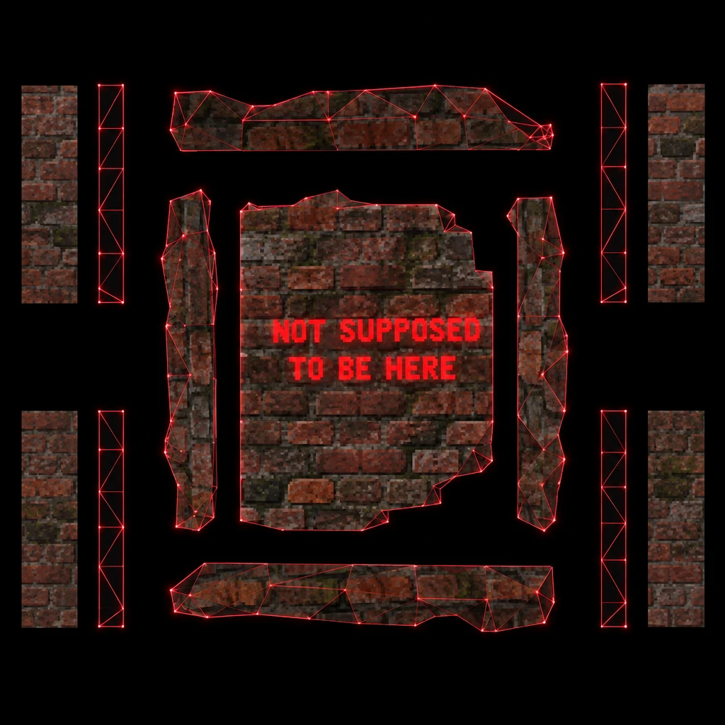 Levelord 留在地图虚空暗处的标志性穿墙彩蛋涂鸦