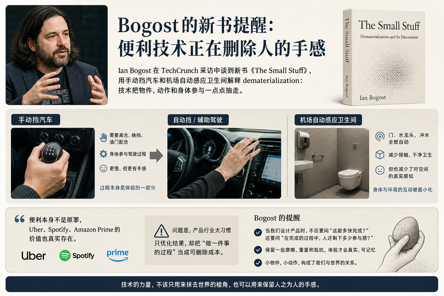 Bogost的新书提醒：便利技术正在删除人的手感