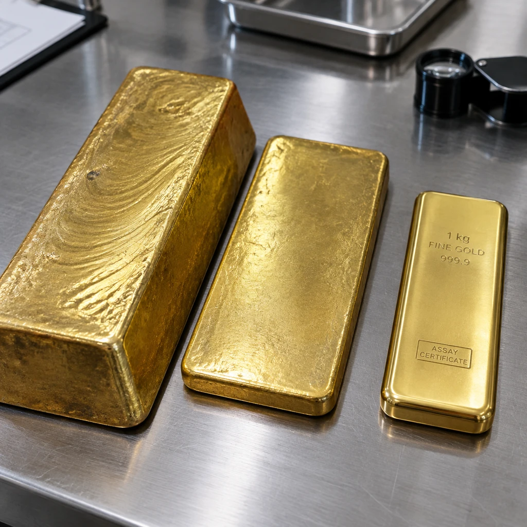 欧美与亚洲采用不同金条规格,回流实物须经瑞士重铸