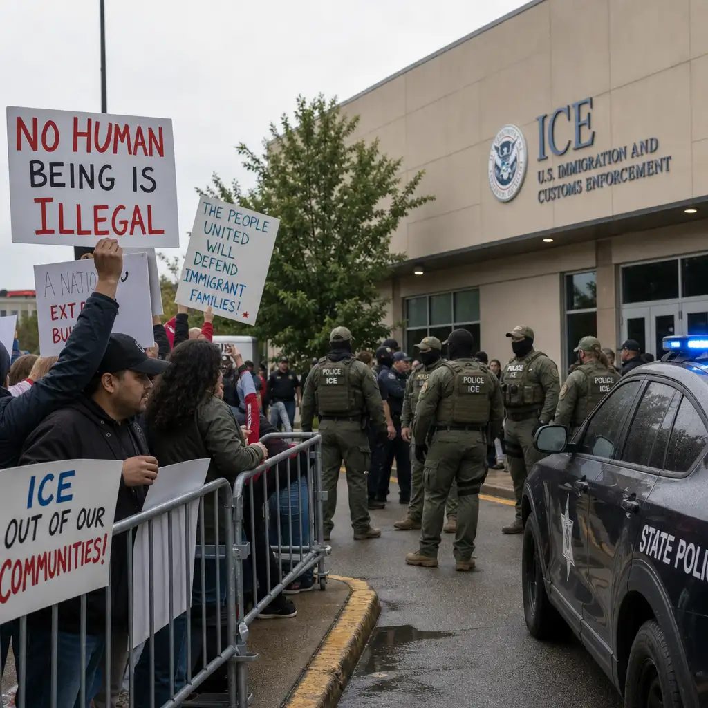 芝加哥ICE抗议者起诉DHS：轻微逮捕能不能变成永久DNA档案