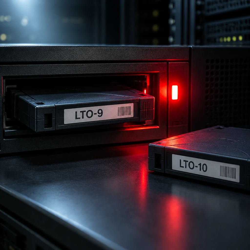 新一代 LTO-10 磁带机不再向下兼容旧款 LTO-9 磁带