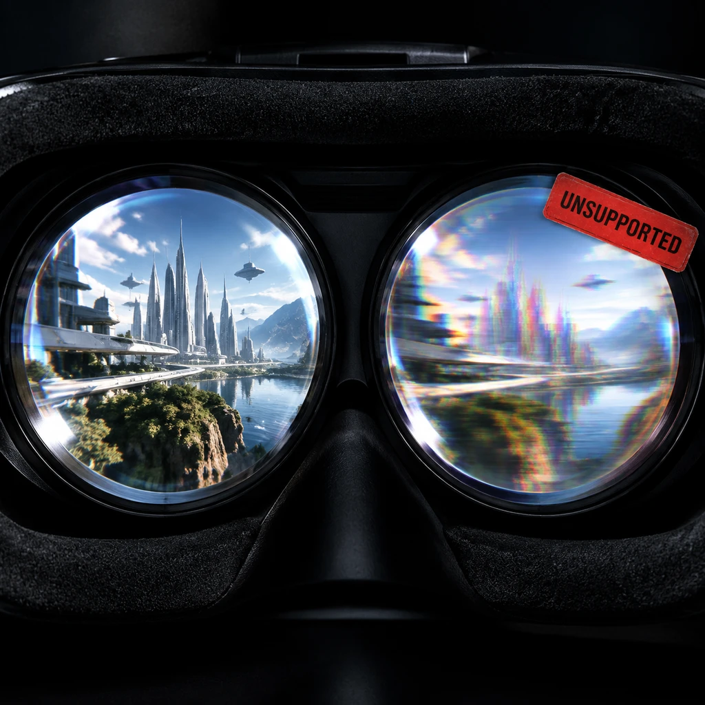 移动芯片运行 VR 门槛极高,轻微掉帧就会被直接判定不兼容