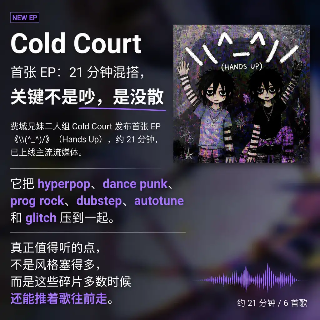 Cold Court 首张 EP：21 分钟混搭，关键不是吵，是没散