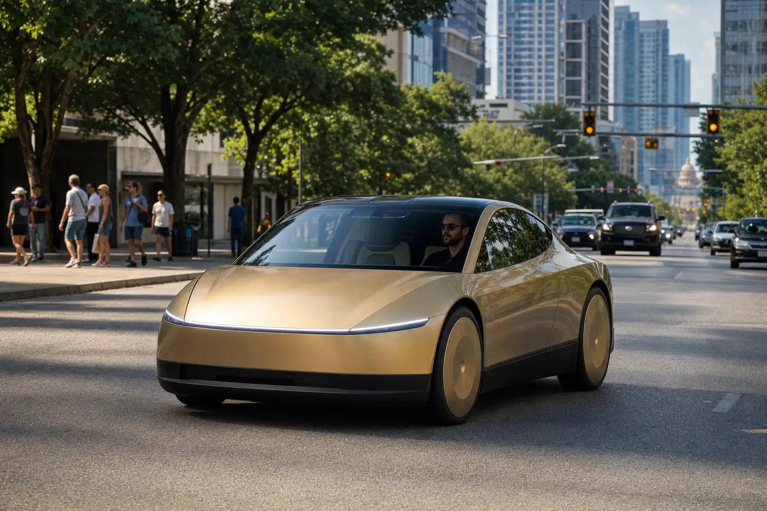 特斯拉无方向盘 Cybercab 上路：Robotaxi 的账，终于要当街算