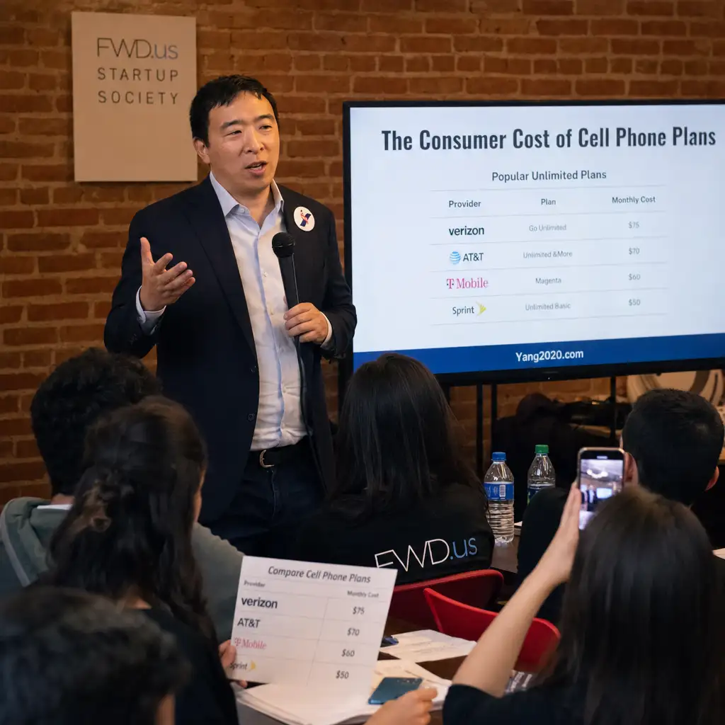 Andrew Yang 改卖低价手机套餐:降生活成本,会是 AI 时代的新生意吗?