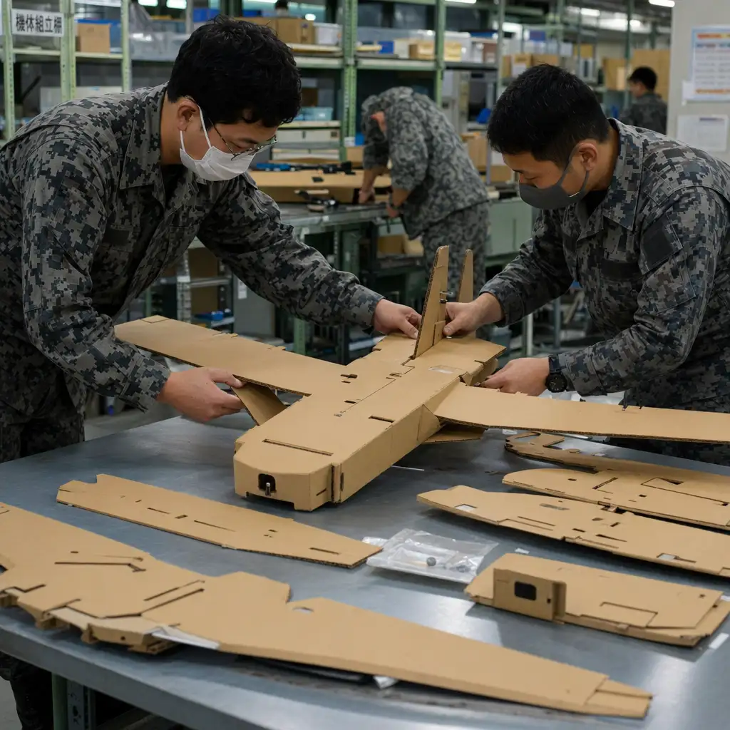 日本展示 2000 美元纸板无人机：真正要看的不是纸板，是消耗战的账本