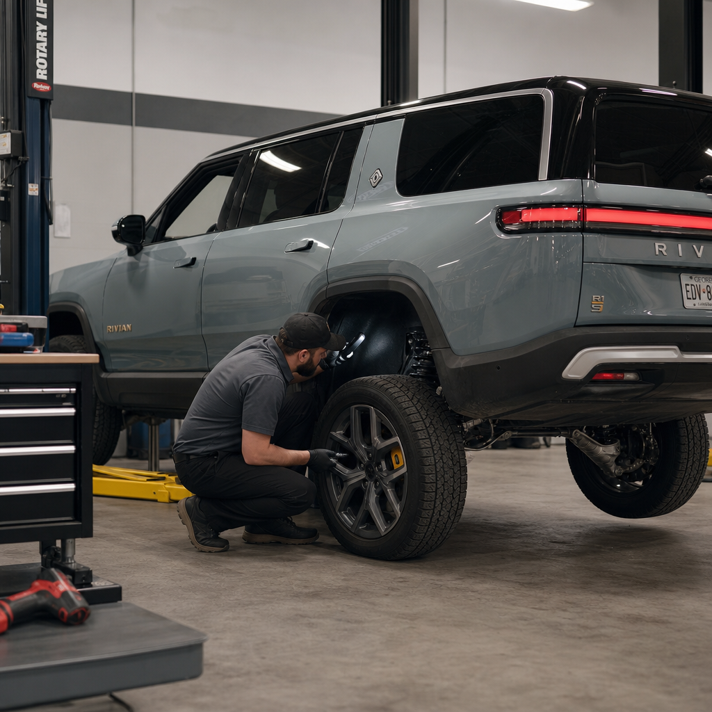Rivian R1 后悬架被调查:11.5 万辆不是召回,真正压力在维修体系