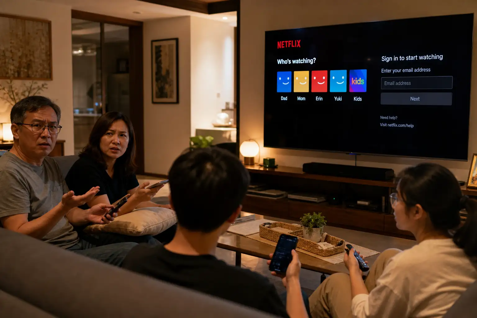Netflix 每个 Profile 都要绑邮箱:家庭账号被拆成个人节点