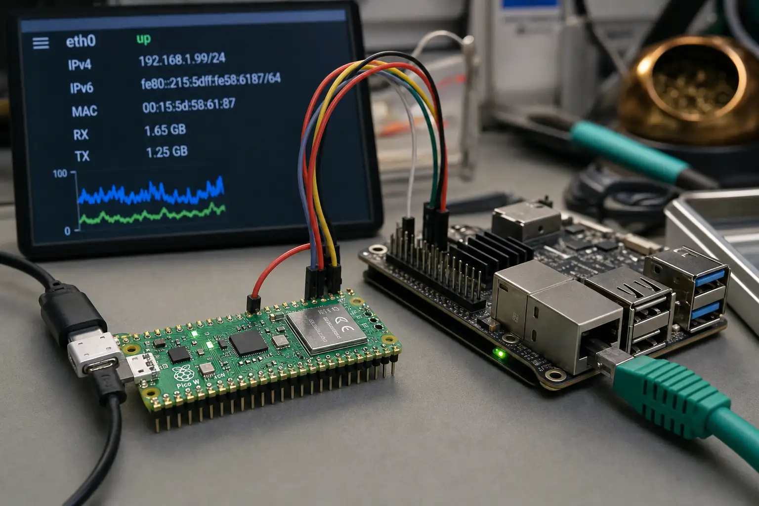 Pico W 变 USB Wi-Fi 网卡:慢,但能给受限主机补一条无线通路