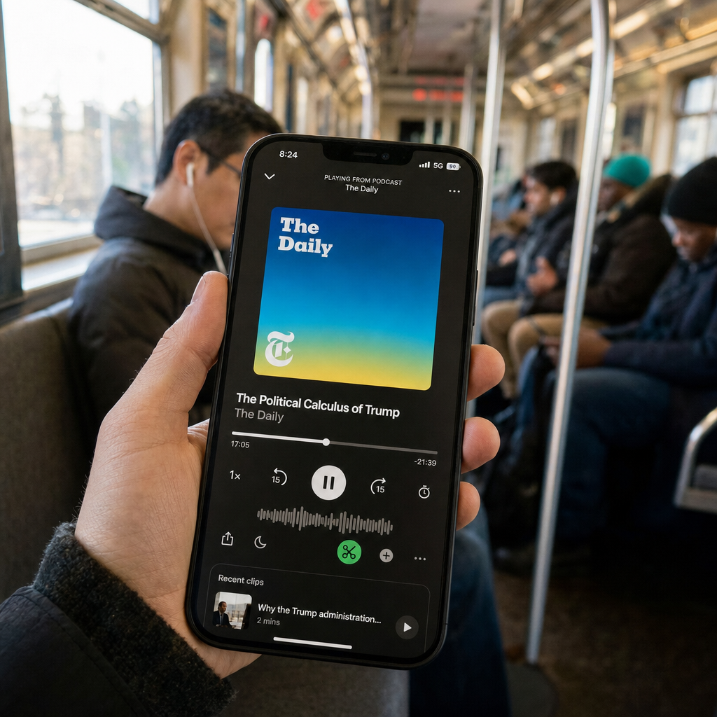 Spotify 给播客加剪刀:长访谈开始按片段流通
