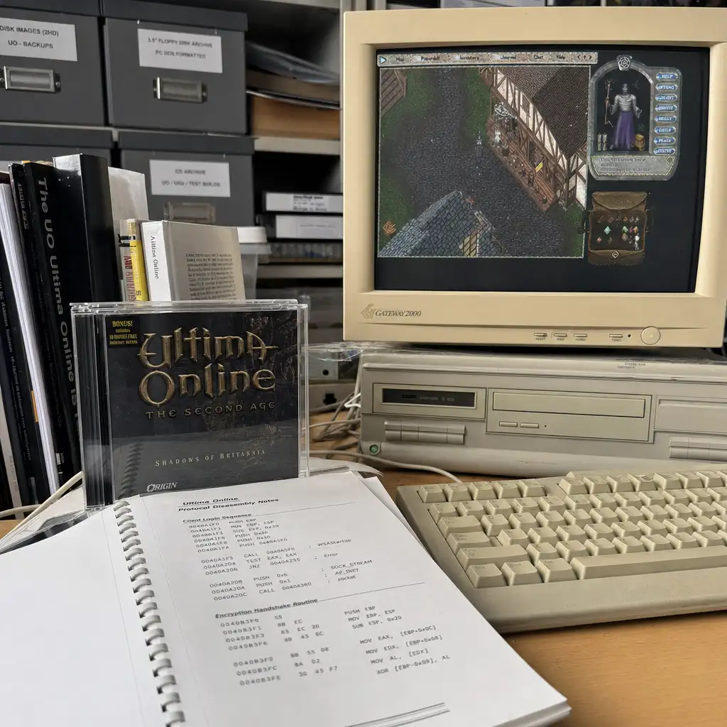 《Ultima Online》1998 演示服务器被逆向:5000 个函数背后的 MMORPG 代码考古