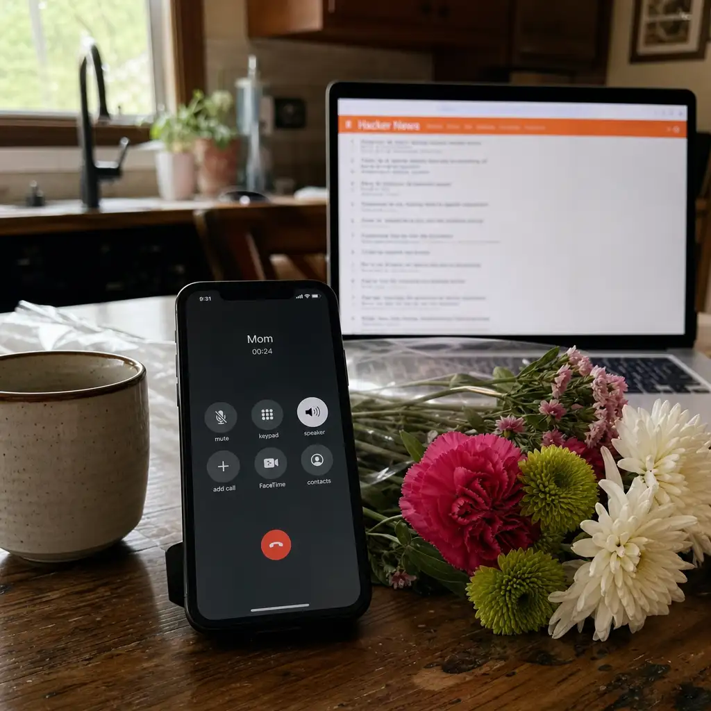 Hacker News 上的一句母亲节提醒：技术社区里，非技术内容为何能短暂成立