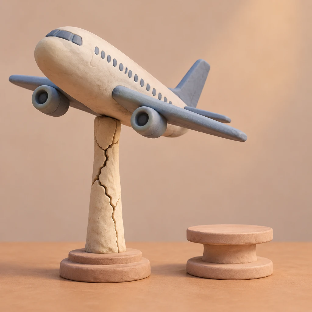 单一空管缺乏备份机制,缺乏冗余的系统极易发生单点瘫痪(示意图)