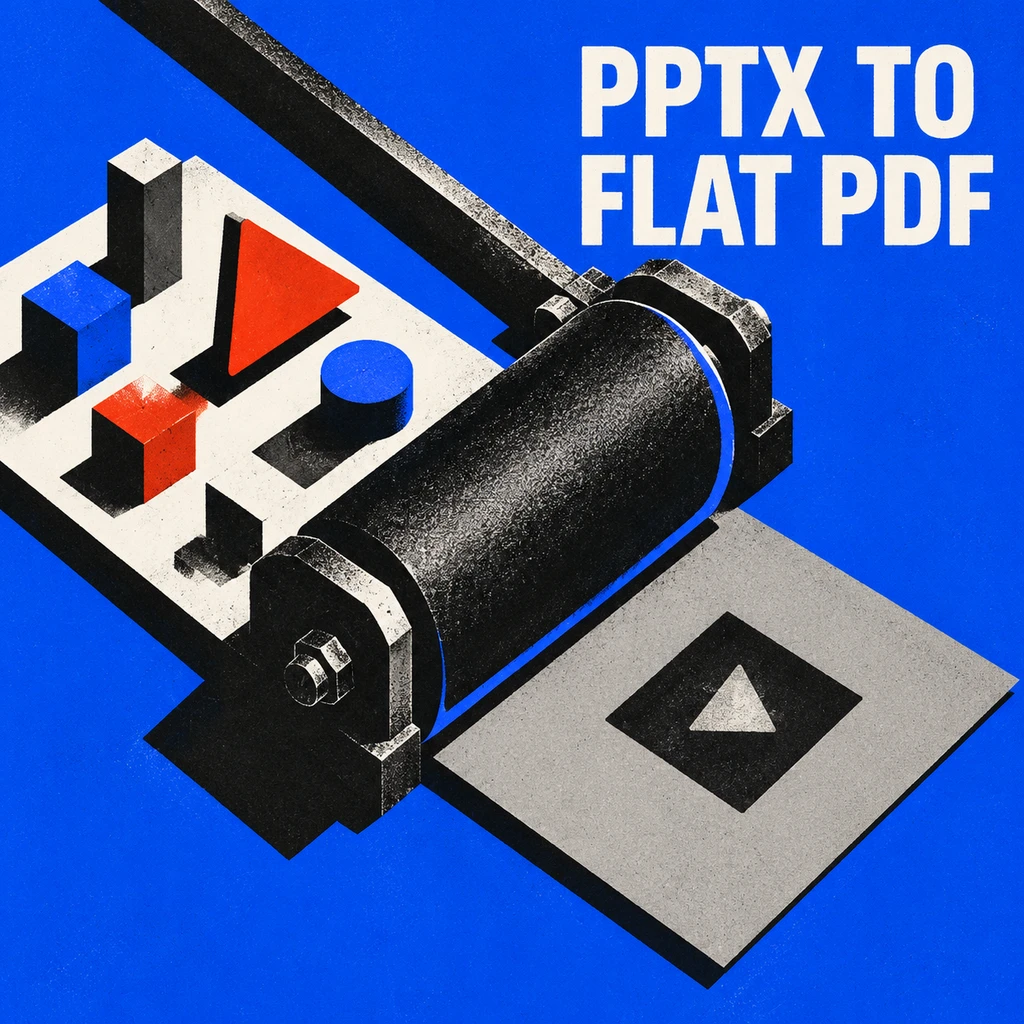 服务端强转静态 PDF 导致动画与音视频全部失效(示意图)