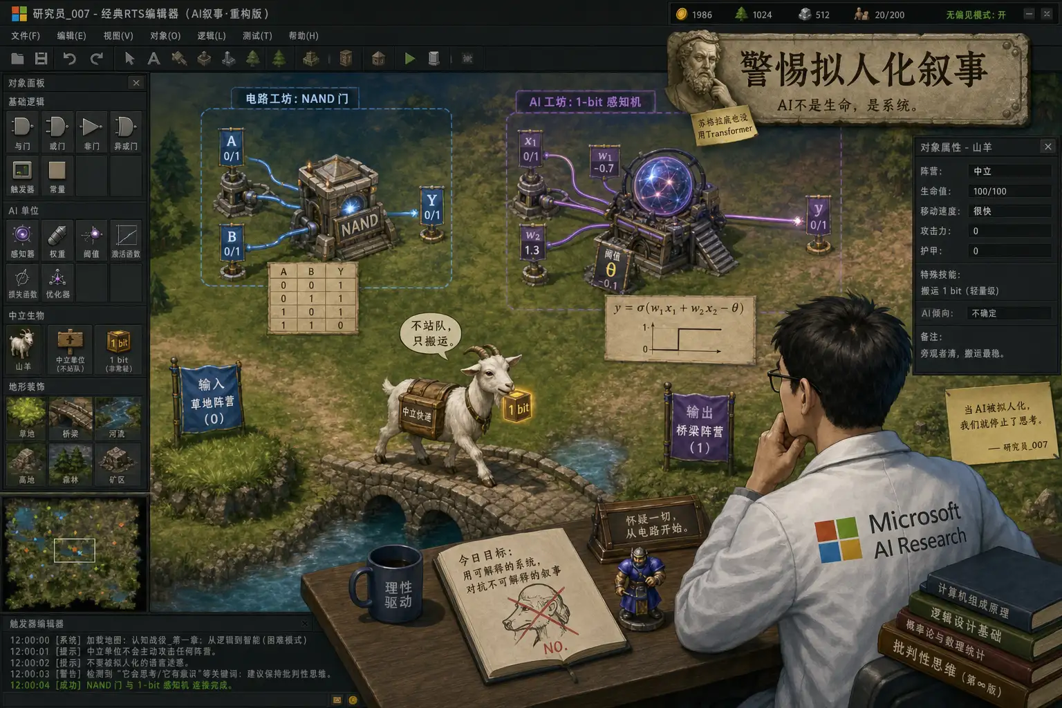 微软研究员用《帝国时代2》山羊拆穿 AI 意识叙事