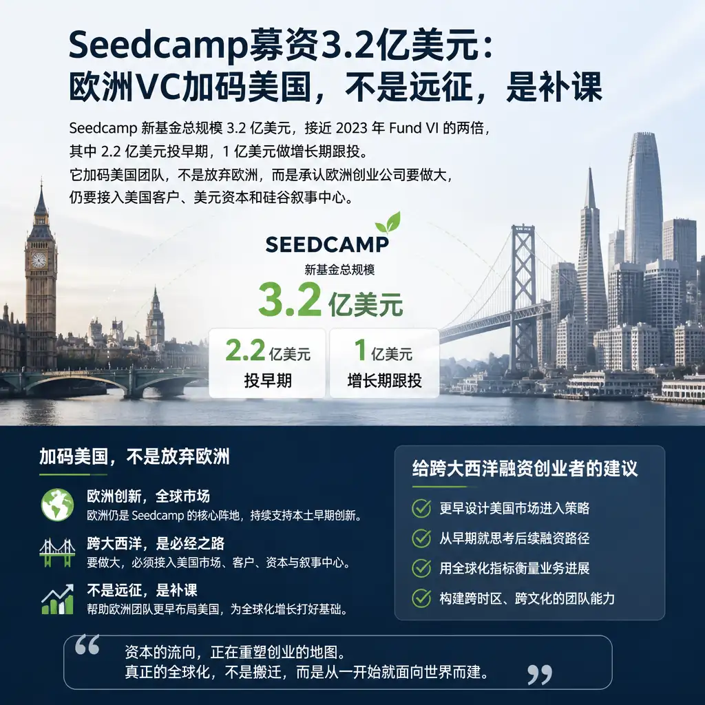 Seedcamp募资3.2亿美元:欧洲VC加码美国,不是远征,是补课
