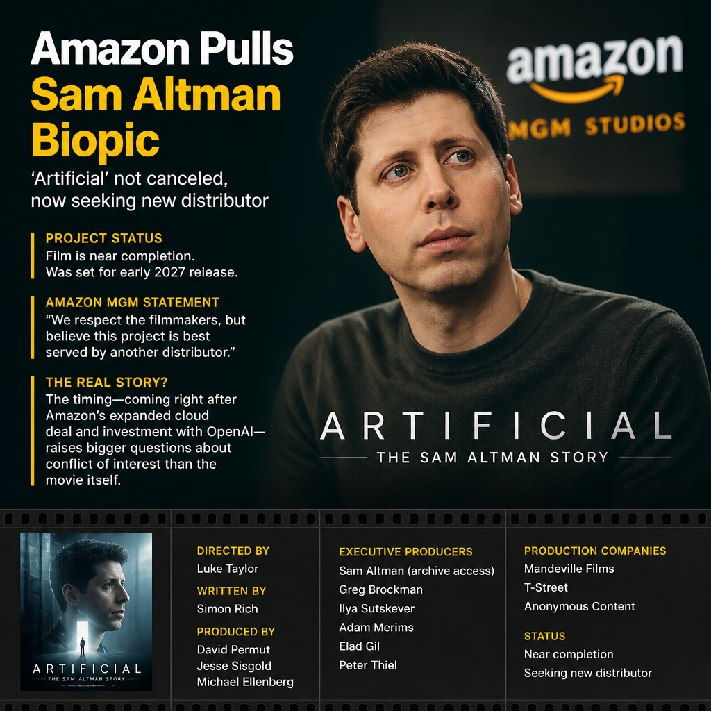 Amazon撤下奥特曼传记片：电影没取消，麻烦在发行名单上