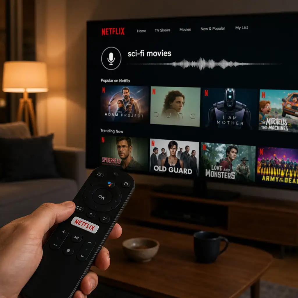 Netflix 测 AI 语音搜索:它想拿回电视上的第一入口