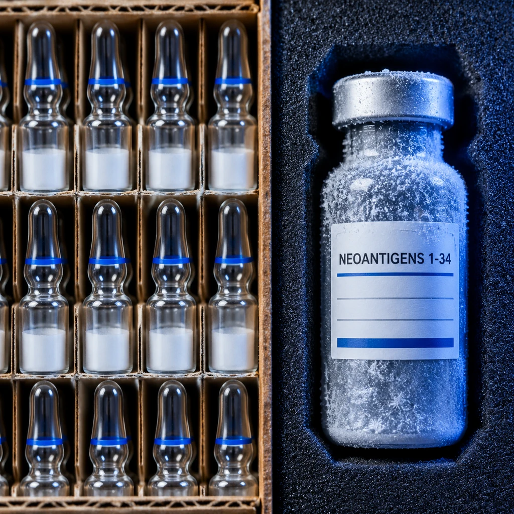 通用标准化量产药剂与单人独享的34靶点定制疫苗截然对立